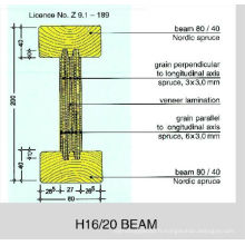 Poutre en bois h16